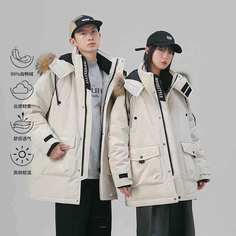 golfcros中长款羽绒服