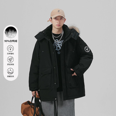 golfcros中长款羽绒服