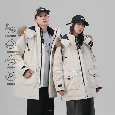 golfcros中长款羽绒服