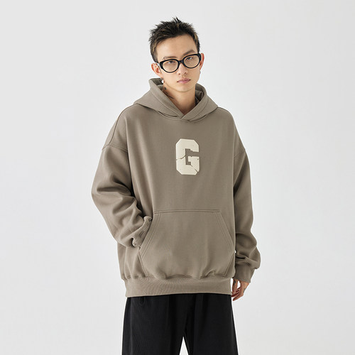 GOLFCROSS连帽印花卫衣