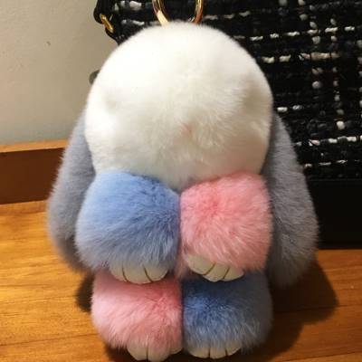 韩国公仔兔垂耳兔萌萌小兔子毛绒玩具獭兔毛儿童玩偶女生书包挂件