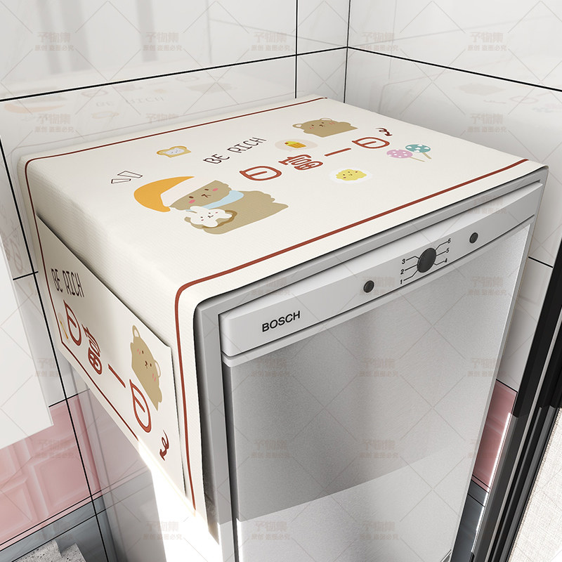 단일 및 이중 도어 냉장고 방진 천 커버 높은 찾고 미끄럼 방지 전자 레인지 세탁기 보호 커버 커버 수건 커버