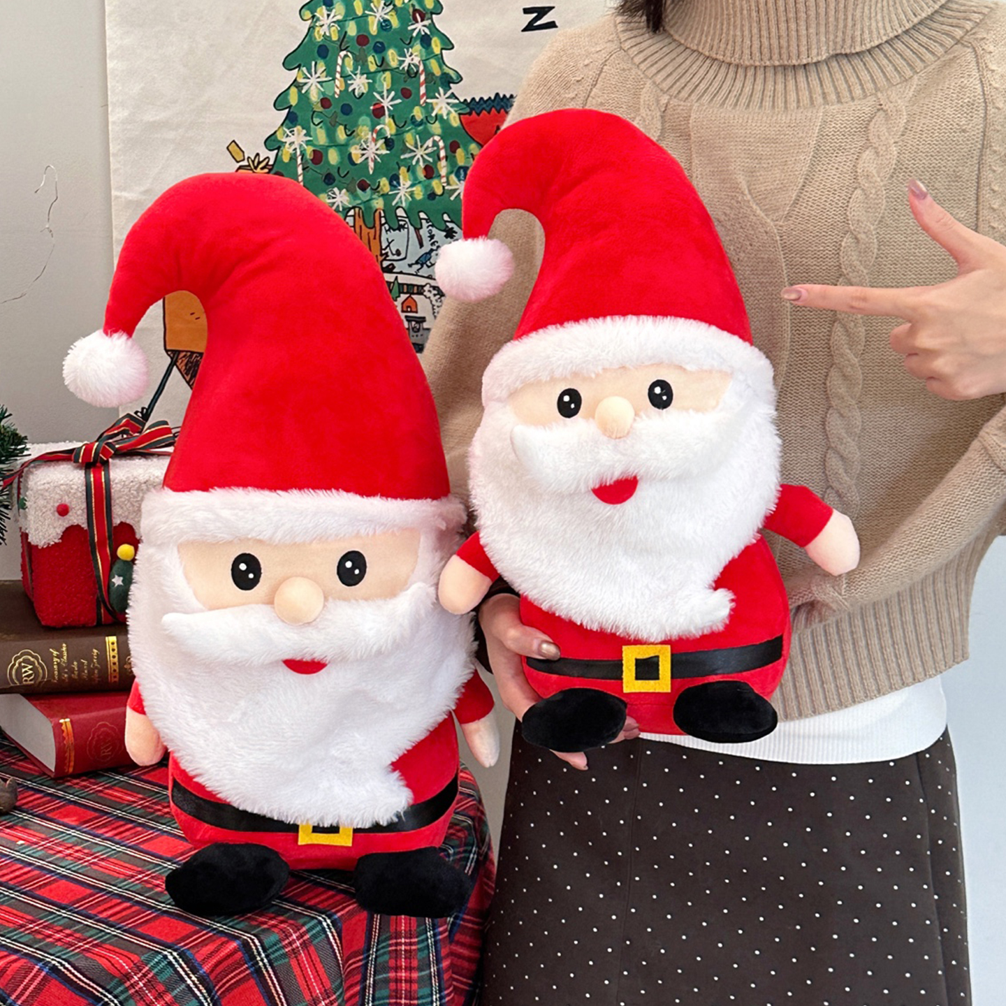 圣诞节礼物圣诞老人玩偶超特大号公仔毛绒玩具娃娃男女孩儿童摆件