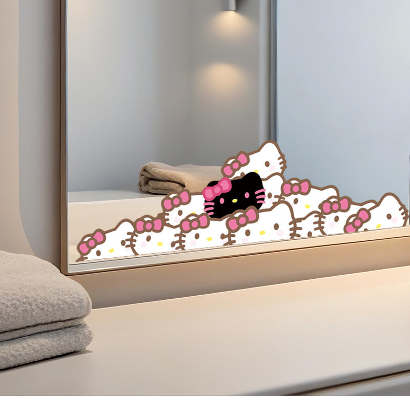 HELLOKITTY浴室镜子贴纸