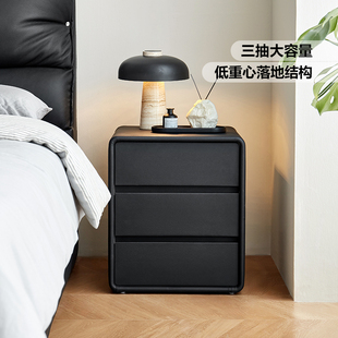 林氏家居现代卧室床头柜高级置物架小型家用收纳三抽家具床边柜子