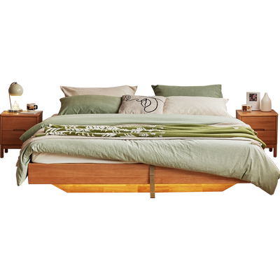 林氏家居全实木床无床头榻榻米床