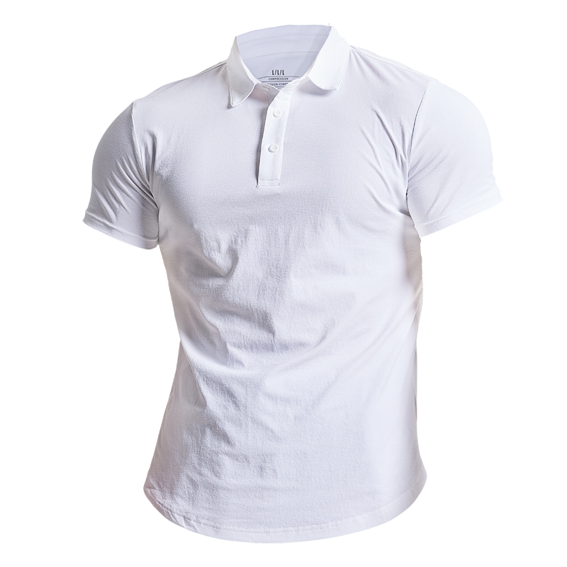 运动短袖t恤衣服男款夏冰丝速干紧身衣健身私人教练工服polo衫