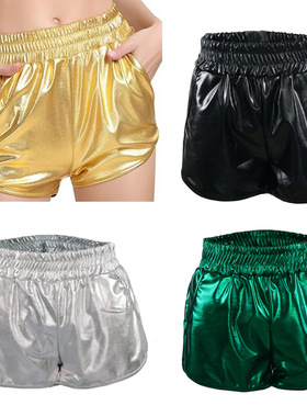 松紧腰炫彩亮色打底短裤 Elasticated waistband, loose leggings