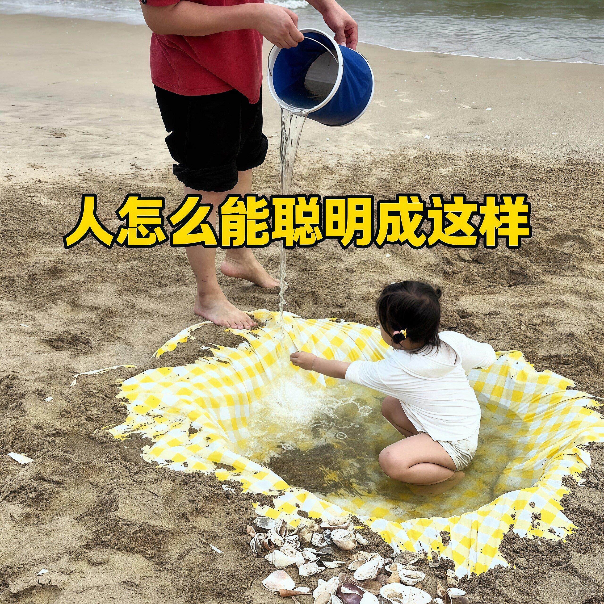 一次性泳池海边自制戏水