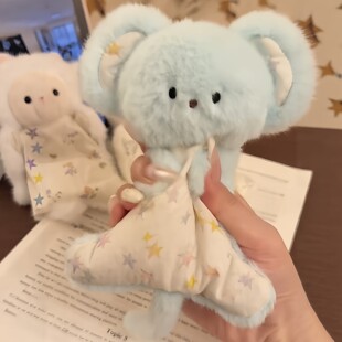 小熊豆袋玩偶暖手宝创意安抚娃娃公仔便携免注水暖宝宝助眠小手帕