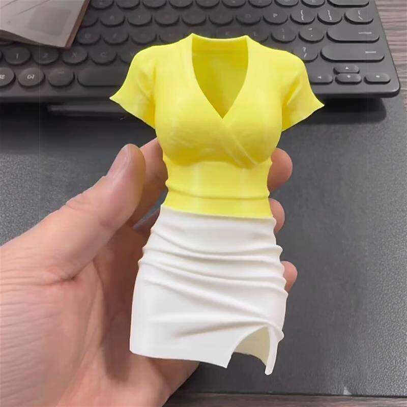 包臀裙笔筒3d打印蕾丝性