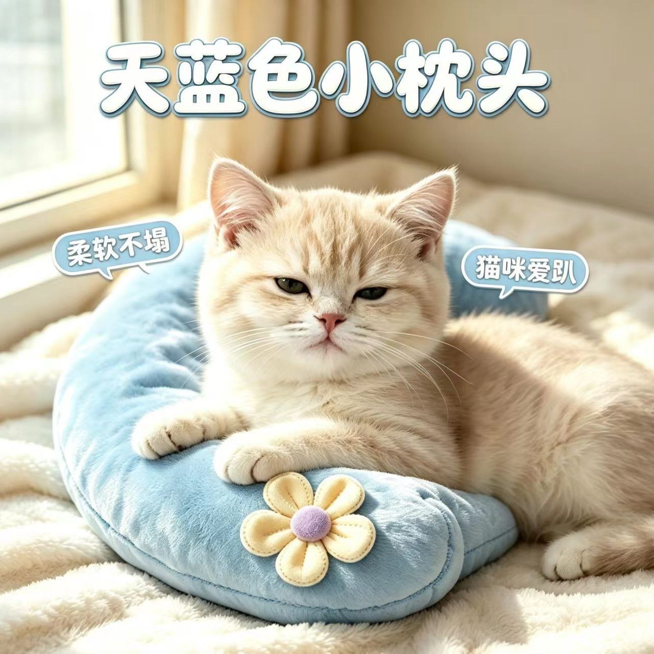 猫狗小枕头宠物猫咪垫子