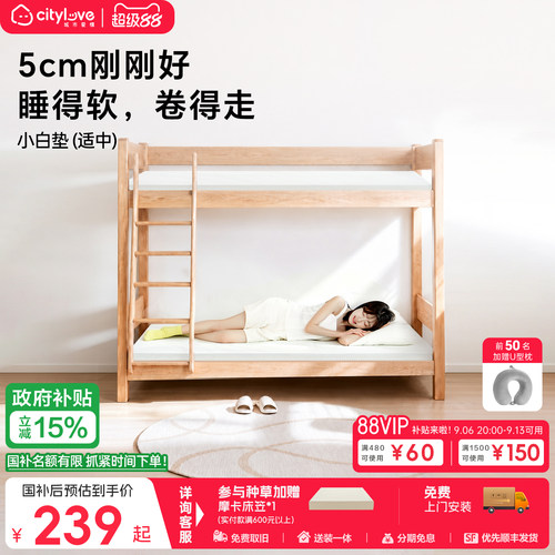 城市爱情学生垫租房薄垫记忆棉