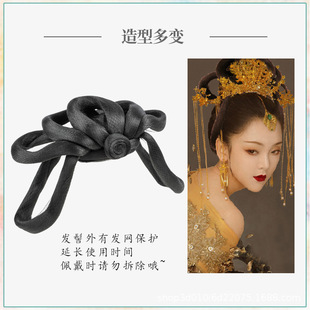 古装汉服造型假发秀场新款发髻凤冠走秀漫展写真COS静思髻