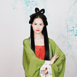 古装汉服一体式发髻 古装盘头假发 俏公主发箍发排款 古装长发