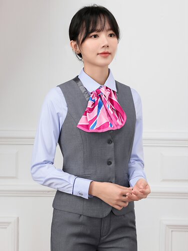 中国电信短款西装马甲女