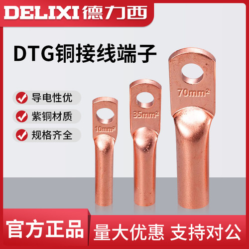 德力西紫铜加厚接线端子