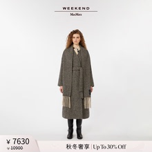 【秋冬奢享】Weekend MaxMara 25女装长款围巾领大衣5016045206
