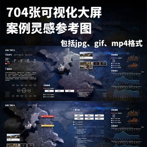 eagle素材包大数据可视化大屏设计素材jpg动图gif视频mp4案例参考