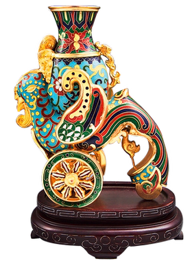 中外珐琅美术馆铜天鸡樽收藏品