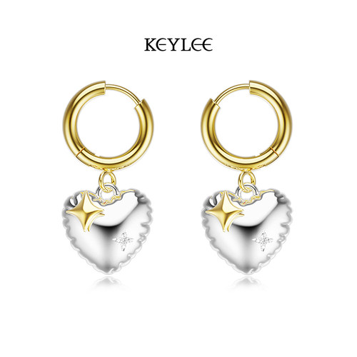 KEYLEE生气爱心系列小众摇摆耳环