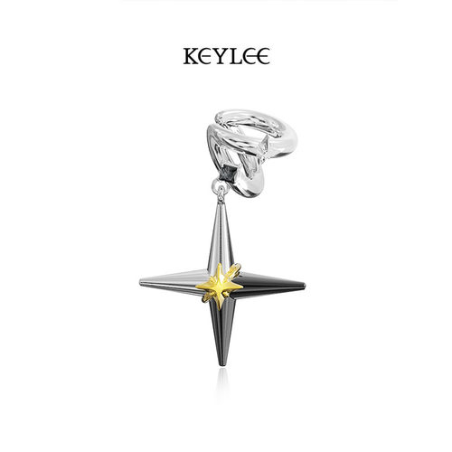 KEYLEE原创设计四芒星耳夹