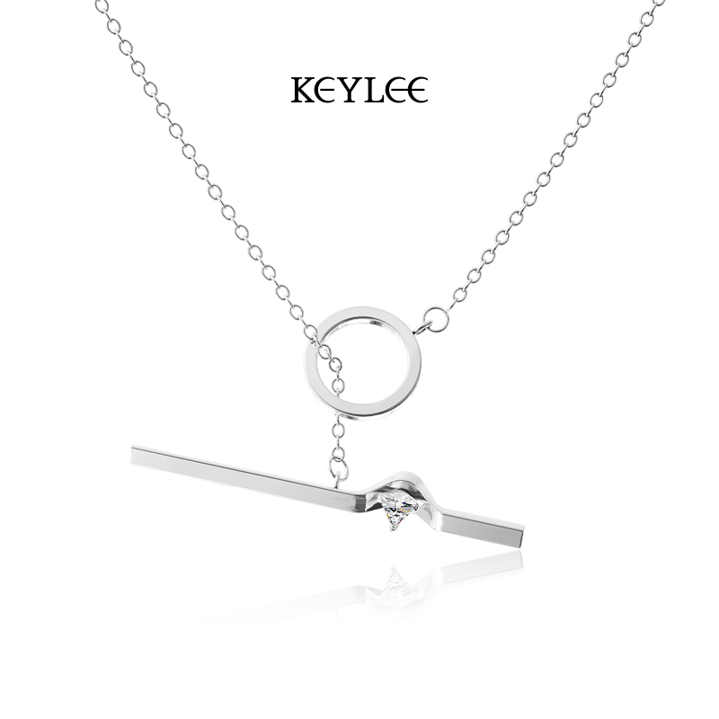 旋转项链KEYLEE女钛钢