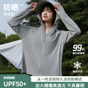 冰丝防晒衣女夏季2025新款防紫外线户外高端防晒服大码upf50+外套