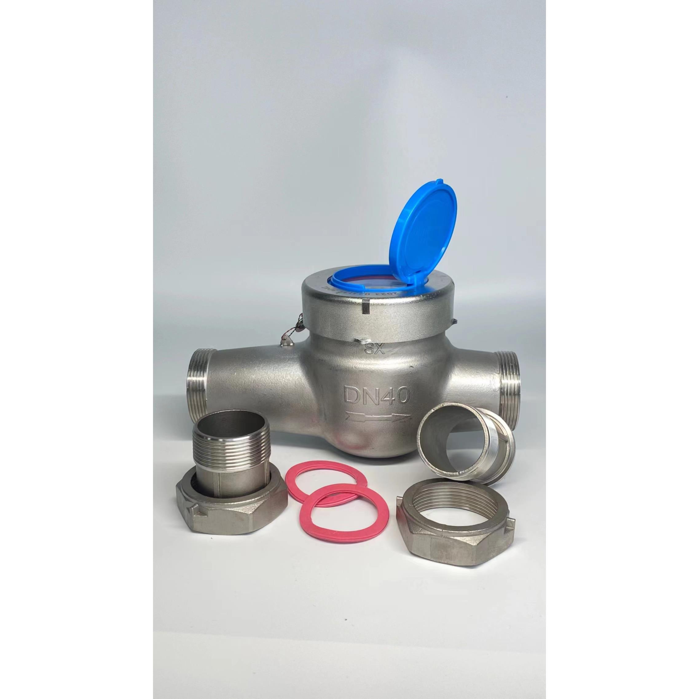 304/316不锈钢水表家用自来工业通用国标冷热高精度旋翼式4分6分