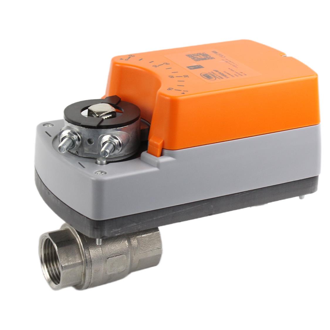 不锈钢电动比例调节球阀0-10v微型电动调节阀4-20mA DC24V/AC220V