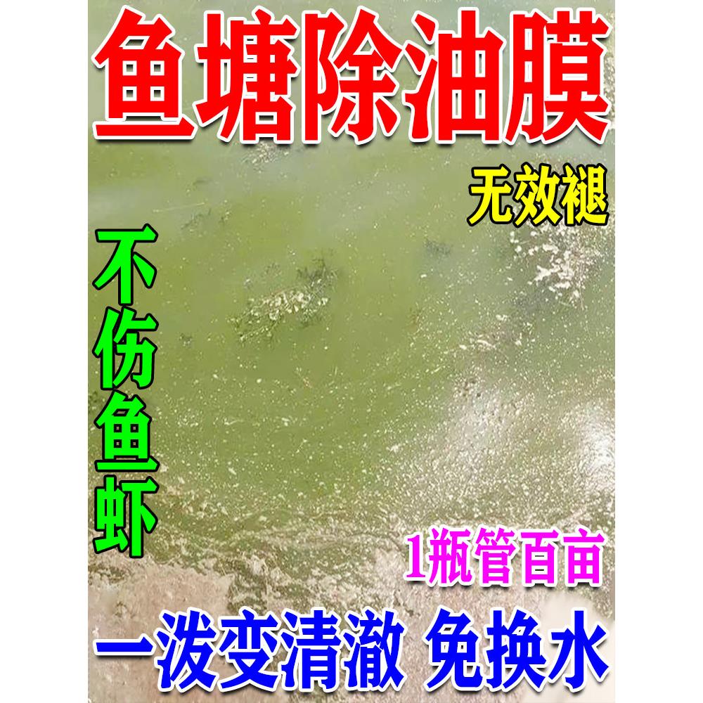 鱼塘除油膜防锈水鱼塘净水器鱼塘变清水养殖换底、解毒、消毒、杀