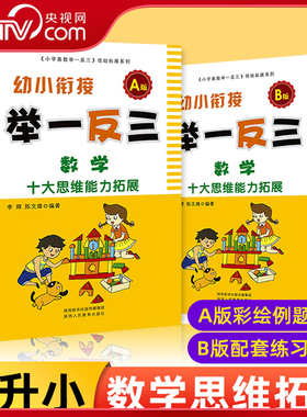 【央视网】幼小衔接举一反三数学思维训练 数学A+B版十大思维能力拓展奥数启蒙训练低幼拓展幼升小学幼儿园学前数学启蒙教育书籍LZ