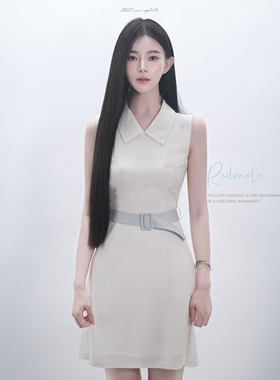 Redmole【罗马假日】天丝羊毛醋酸赫本电影｜优雅端庄收腰连衣裙