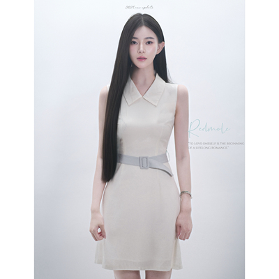 Redmole【罗马假日】天丝羊毛醋酸赫本电影｜优雅端庄收腰连衣裙