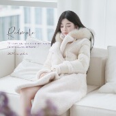 羊毛羊羔毛｜95新国标鸭绒｜收腰长款 Redmole 软软糯感 羽绒服