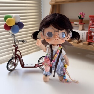 zsiga娃衣molly娃衣可动人偶嘎子姐娃衣童趣条纹背带bjd八分娃衣