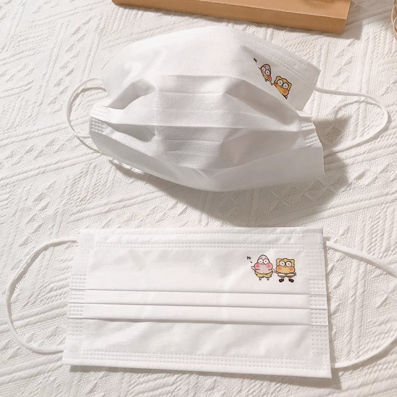 海绵宝宝口罩可爱情侣款无纺布