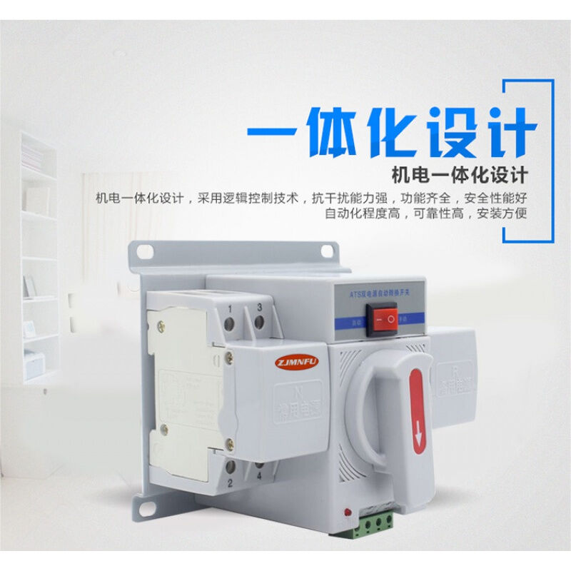 双电源自动转换开关2P63A切换器开关CB级ATS单相220V2P63A
