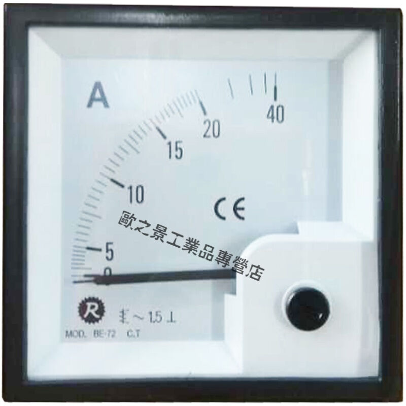 RISESUN瑞升72X72指针电流表BE-72方形23510203050A安培表BE-72AC