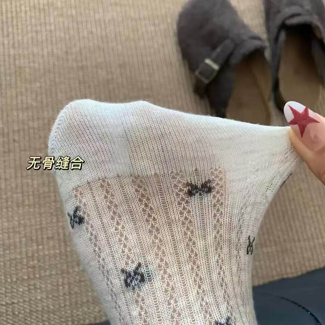 夏季女薄款防滑不掉跟隐形船袜