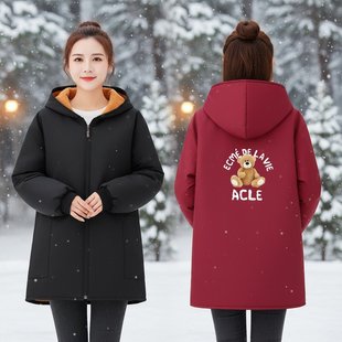 短款工作服罩衣女新款加绒加厚定制烧饭上班围裙厨房家用防水防油