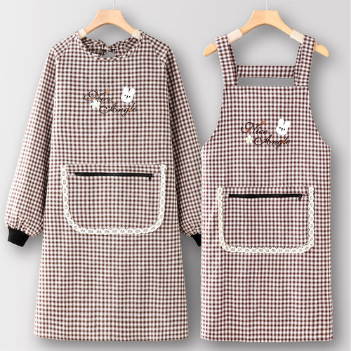 工作服罩衣女新款棉围裙