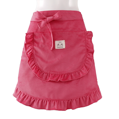 防油半身灯芯绒围裙夏季薄款烘焙厨房家用2025新款上班餐饮专用女