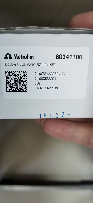 metrohm 瑞士 万通 双铂丝指示电极6.0341.100 全新原装 6034询价