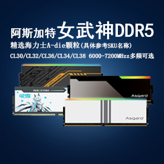 阿斯加特ddr5全系列女武神博拉奇16G32G24G华硕TUF吹雪联名内存条