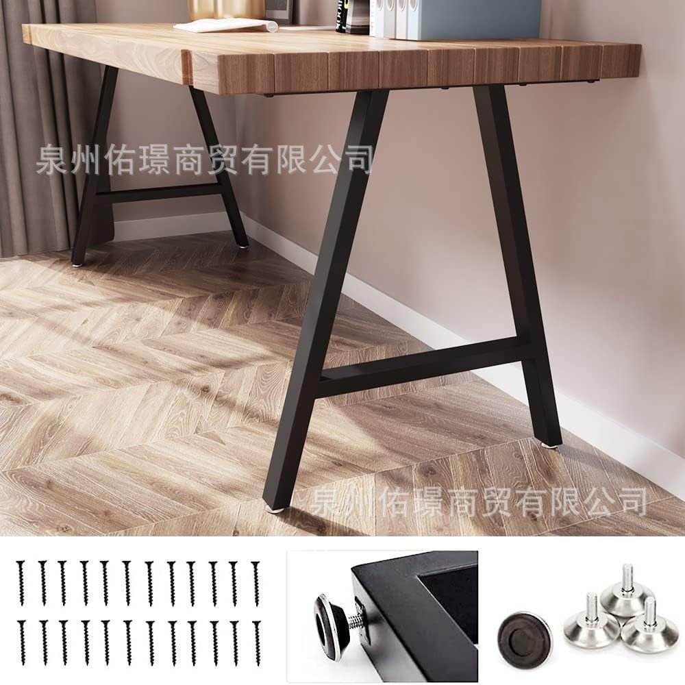 铁艺五金家具桌腿架吧台餐桌腿支架时尚岩板桌脚架实木书办公桌腿
