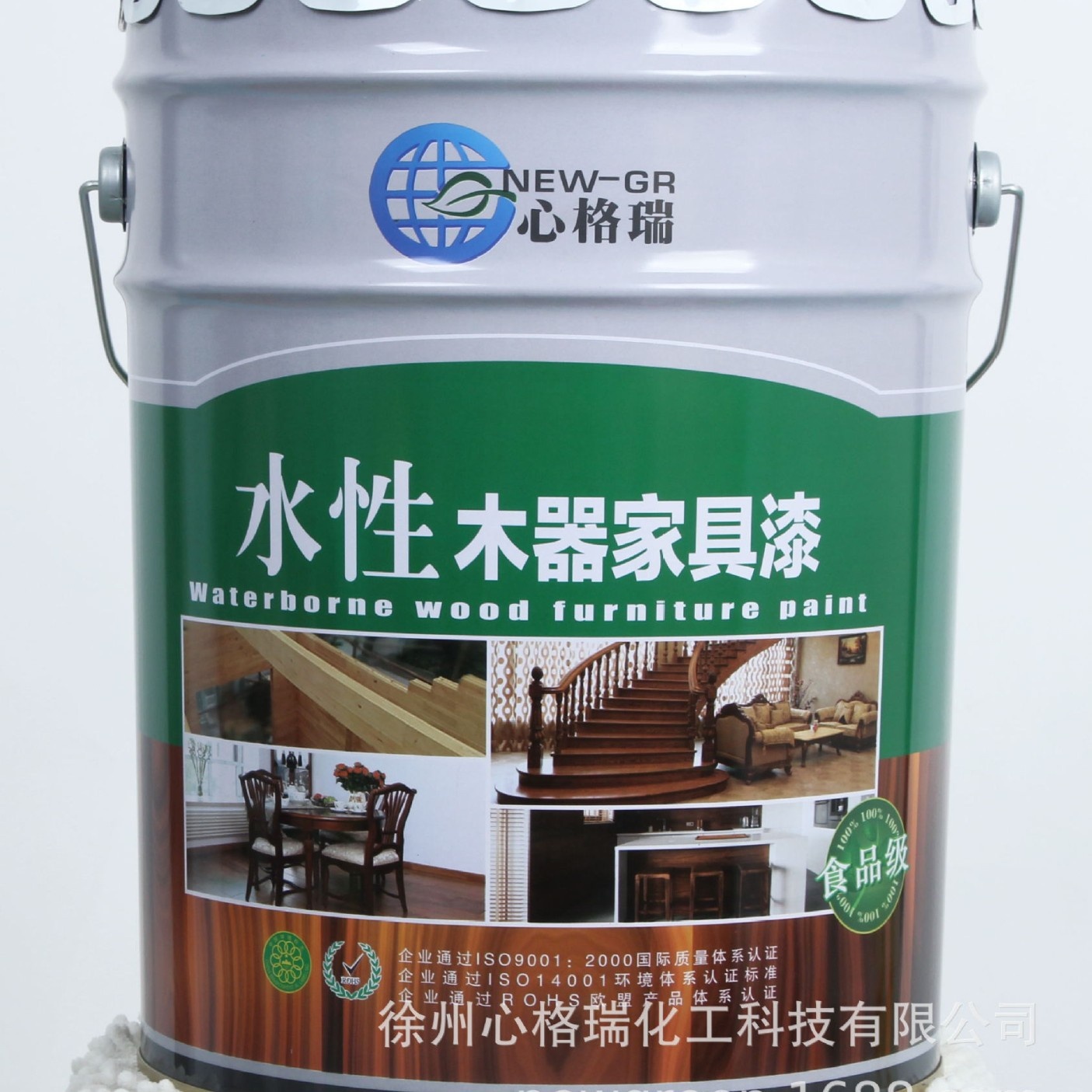 厂家心格瑞 水性木器家具漆  水性快打磨白色底漆 欧式白底涂