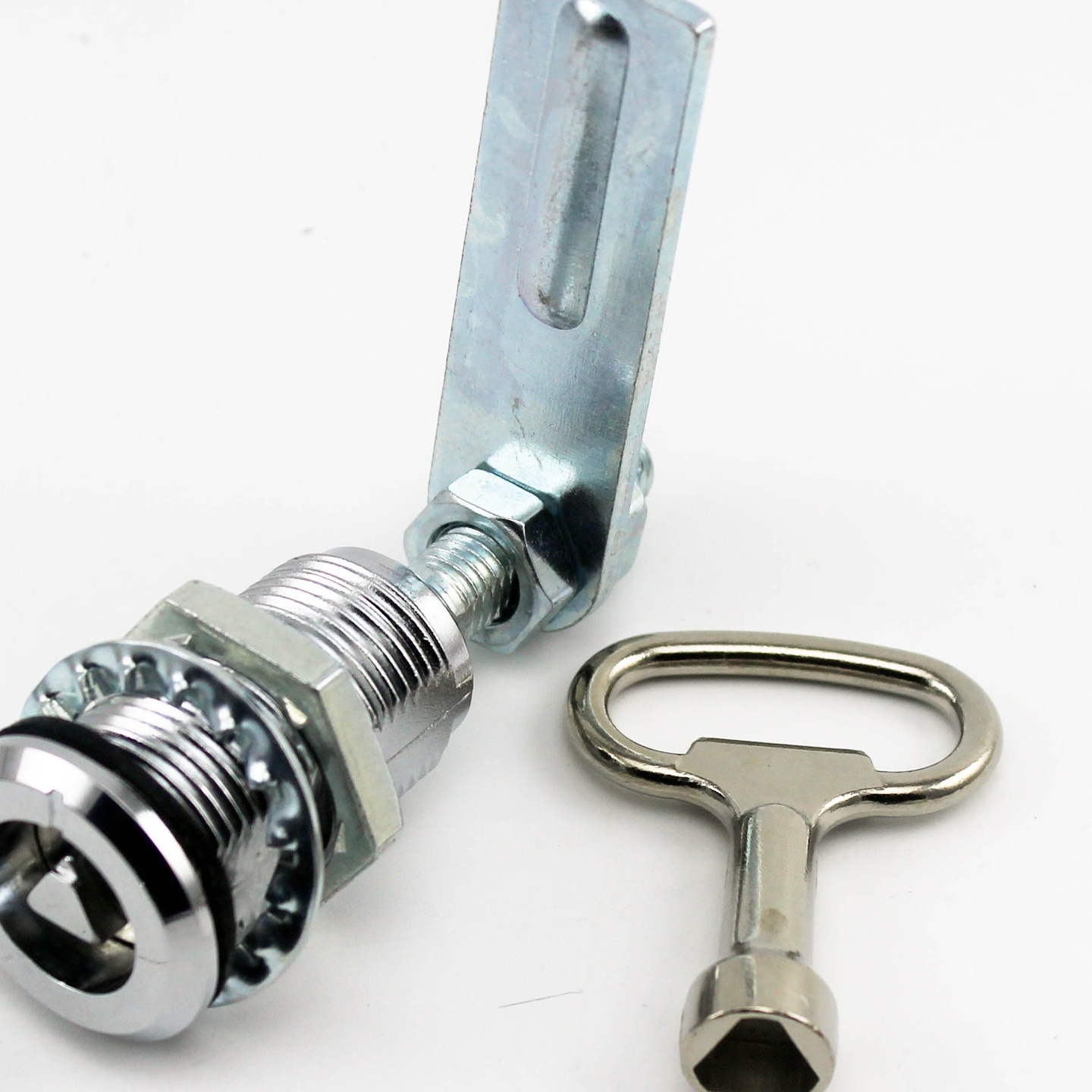 压缩式三角锁 电柜门锁 C2340 井盖锁   压缩式柜门锁 灯杆锁