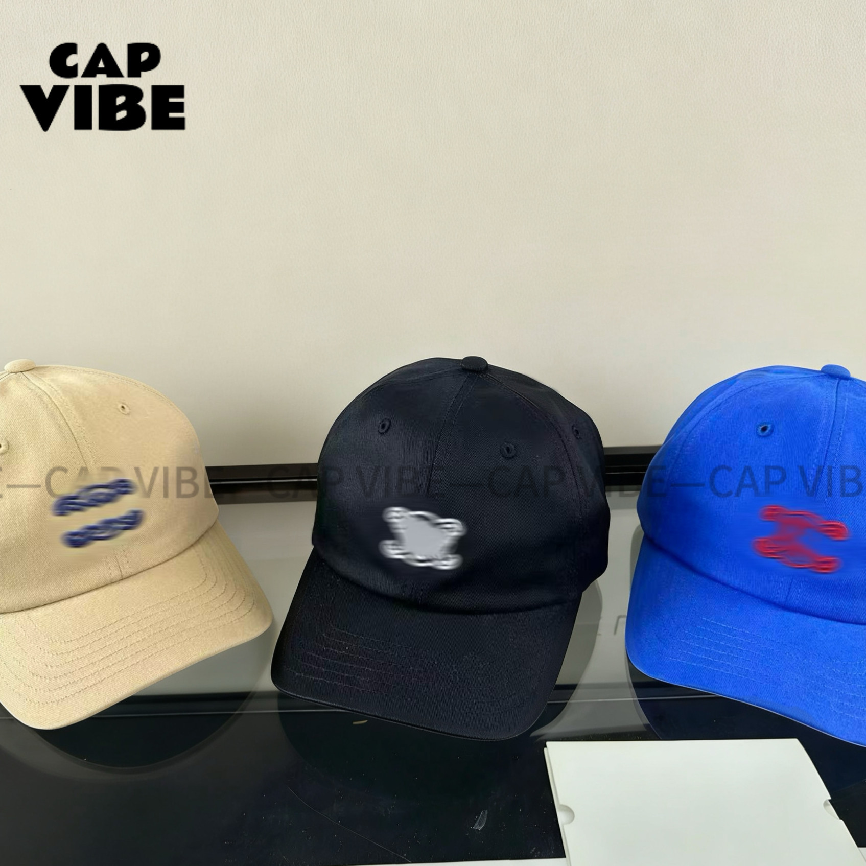 CAPVIBE潮牌凯旋门美式复古男女款情侣款鸭舌帽百搭显脸小帽子