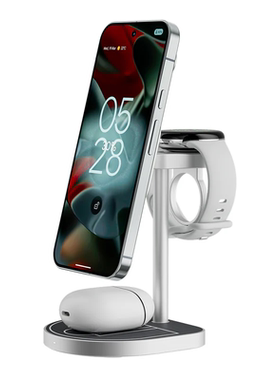 谷歌三合一无线充电器适用Pixel9 Pro/Pixel Watch 2/3手表耳机